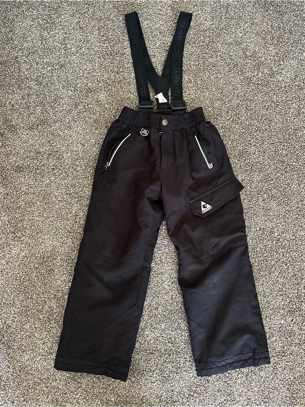 Gerry Weber Kids Black Snow Pants with Suspenders